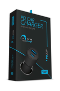 POWERWAY CC34 USB- TYPE-C HIZLI ARAÇ ŞARJ CİHAZI QC 3.0 PD20W - 1