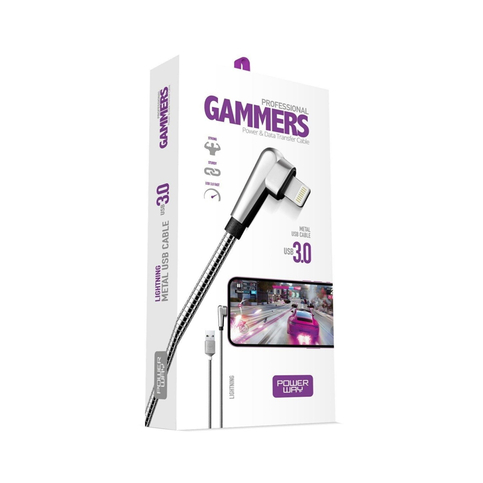 Powerway Gmx3 Oyuncu Type-C Metal Hızlı Şarj Kablosu 3.0 - 1