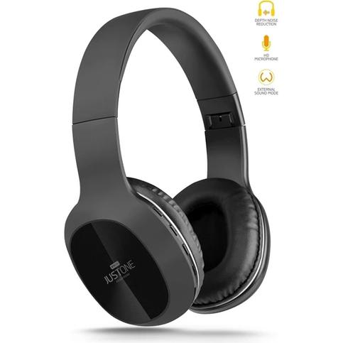 Powerway Justune Bluetooth Kafa Bantlı Kulaklık Siyah - 1