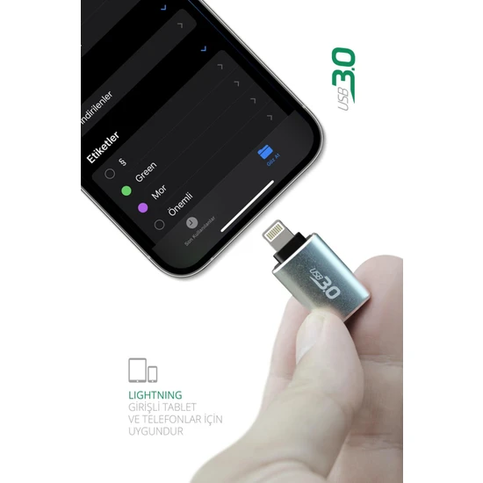 Powerway Lightning To Usb Converter Çevirici Usb 3.0 - 3