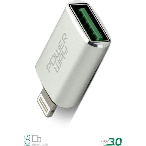 Powerway Lightning To Usb Converter Çevirici Usb 3.0 - 5