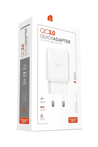 Powerway Qc3 Hızlı Şarj Adaptörü 3.0A 18W - 1