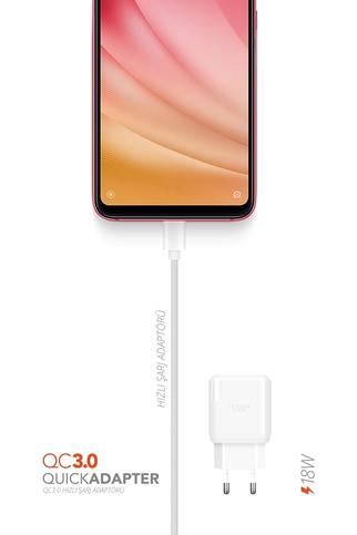 Powerway Qc3 Hızlı Şarj Adaptörü 3.0A 18W - 2