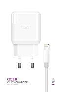 POWERWAY QCL30 LİGHTİNG 18W QC3.0 HIZLI ŞARJ SETİ - POWERWAY