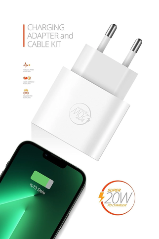 Powerway Rxs20 Usb To Lightning Hızlı Şarj Seti Pd 20W - 6