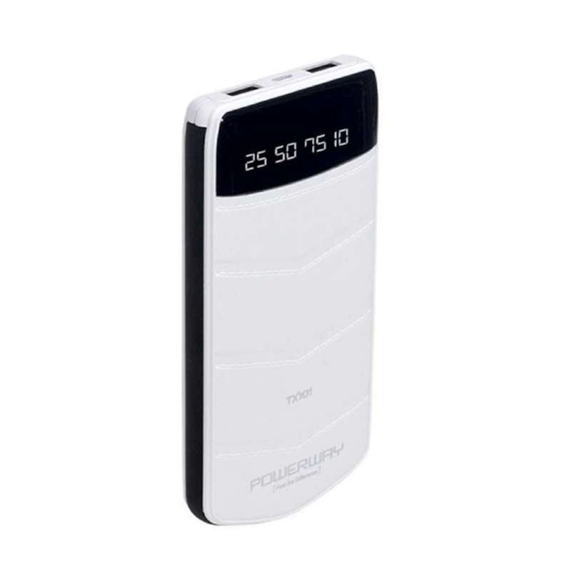 POWERWAY TX10 POWERBANK ÇİFT USB GİRİŞLİ 10.000mAh (MİKRO USB KABLO)