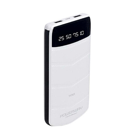 POWERWAY TX10 POWERBANK ÇİFT USB GİRİŞLİ 10.000mAh (MİKRO USB KABLO) - 1