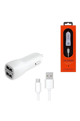 Powerway X233 Micro Usb 2.1A Girişli Kablolu Araç Şarj Cihazı - 1