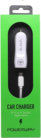 Powerway X3 İphone Lightning 3.1Ma Çift Girişli Araç Şarj Cihazı - 1