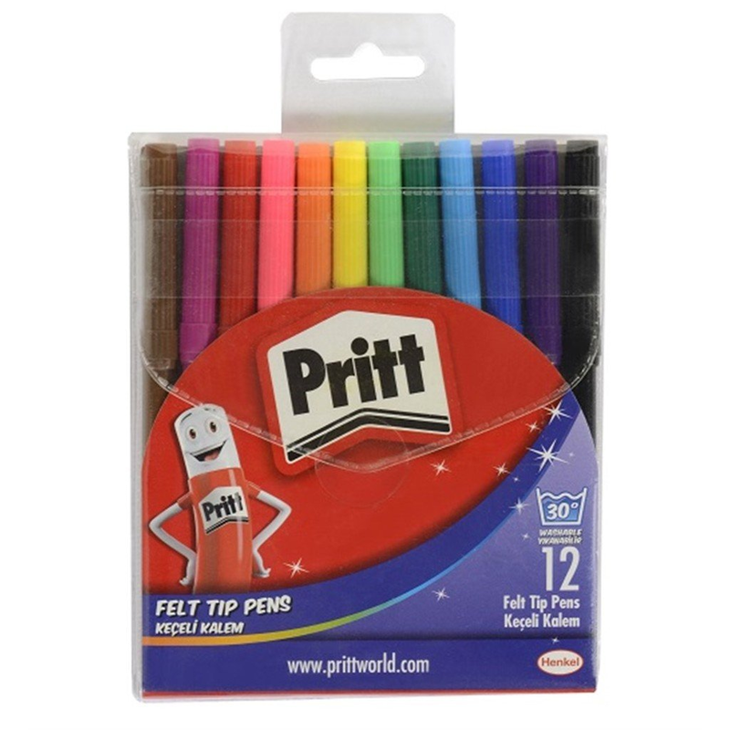 PRİTT KEÇELİ KALEM 12 RENK (1687976)