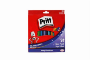 Pritt Kuru Boya Uzun 24 Renk Karton Kutu (1221351) - Pritt