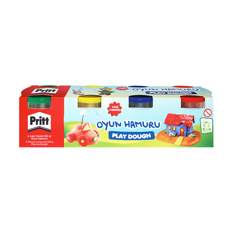 PRİTT OYUN HAMURU 4 RENKx100gr (1831458)