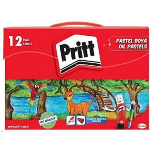 Pritt Pastel Boya 12 Renk Çantalı (1048062) - 1