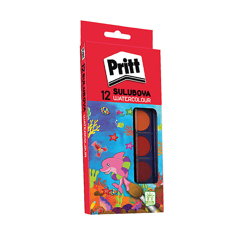 PRİTT SULU BOYA BÜYÜK TABLET 12 RENK (1047948)