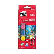 PRİTT SULU BOYA KÜÇÜK TABLET 12 RENK (1048082) - PRİTT