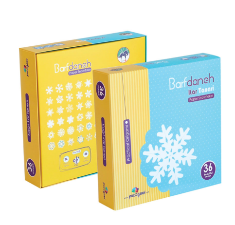 Puzzgami Pz-022 Origami Kağıdı Seti 15x15 Barfdaneh Kar Tanesi - 1