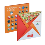 Puzzgami Pz-025 Origami Kağıdı 15x15 48 Yaprak Floral Pattern - 1