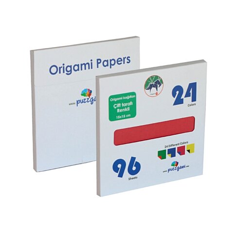 Puzzgami Pz-029 Origami Kağıdı 15x15 96 Yaprak Çift Tarafı Renkli Solid Color - 2