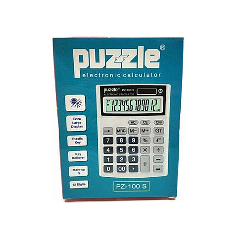 PUZZLE PZ-100S MASA ÜSTÜ HESAP MAKİNESİ 12 HANE - 1