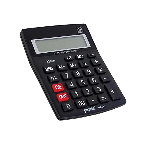 PUZZLE PZ-112S MASA ÜSTÜ HESAP MAKİNESİ 12 HANE - 1
