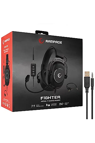 Rampage Rm-K89 Fighter Gaming Oyuncu Kulaklık Virtual 7.1 Surround - 1