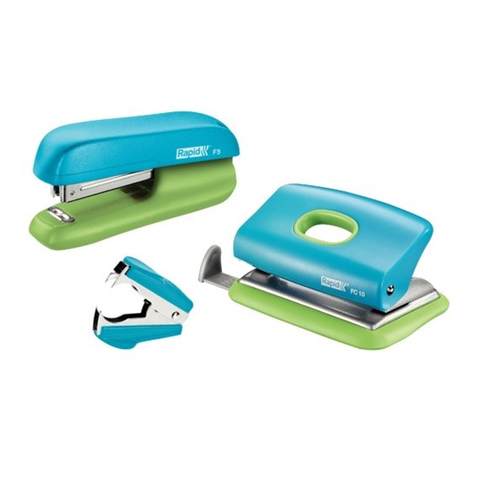Rapid F5 Mini Zımba Makinesi+Zımba Teli Sökücü+Delgeç Seti Mavi-Yeşil (5000370) - 1