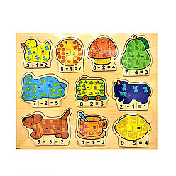 Rasyonel Ahşap Puzzle Matematik (Abc-0017) - 1