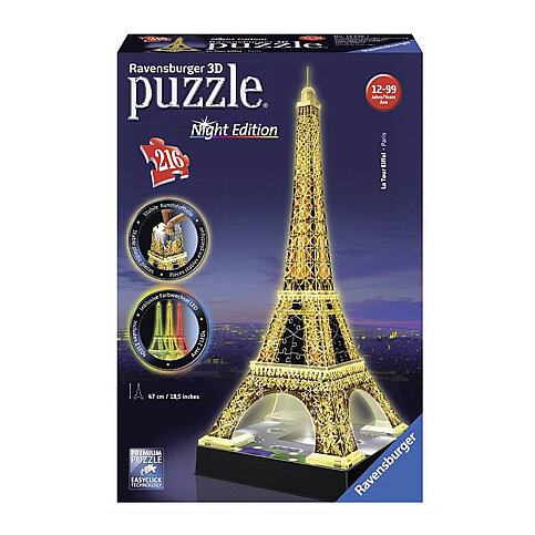 ADORE RAVENSBURGER 3D PUZZLE EYFEL NİGHT (125791) - 1