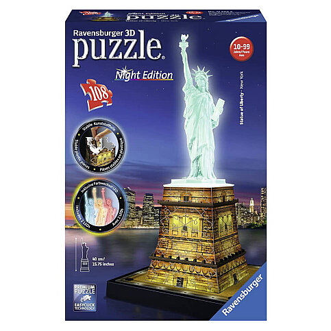 ADORE RAVENSBURGER 3D PUZZLE LİBERTY NİGHT (125968) - 1
