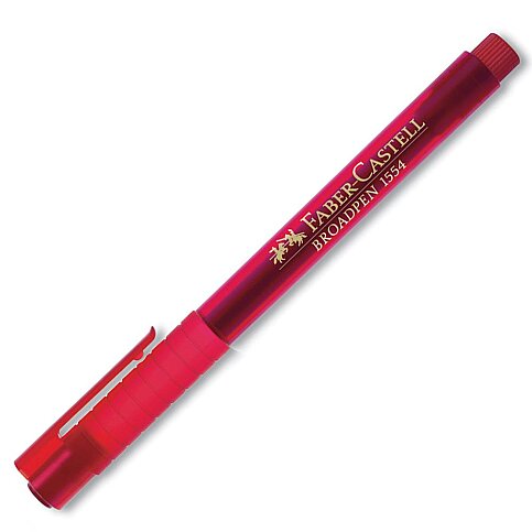 FABER-CASTELL BROADPEN ROLLER KALEM KIRMIZI (5020155421) - 1