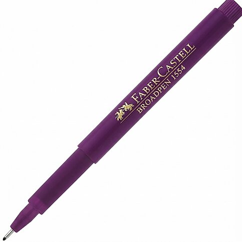 FABER-CASTELL BROADPEN ROLLER KALEM MAGENTA (5020155437) - 1