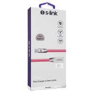 S-Link Sw-C705 2A Type-C Data+Şarj Kablosu Pembe - S-LİNK