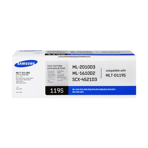 Samsung Mlt-D119S Siyah Toner 2000 Sayfa (Ml1610 Ml2010 Scx4521) - 1