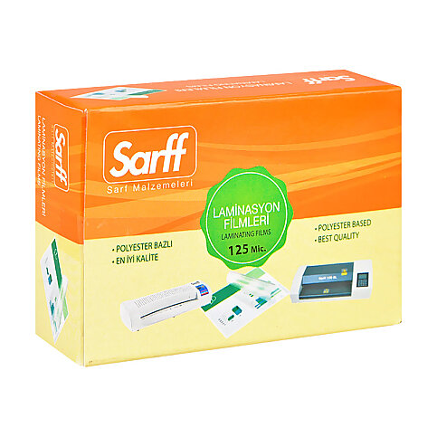 SARFF LAMİNASYON FİLMİ 54x86 125mic 100LÜ (15309022) - 1