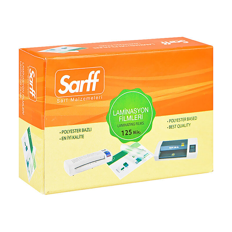 SARFF LAMİNASYON FİLMİ 78x102 125mic 100LÜ (15309019)