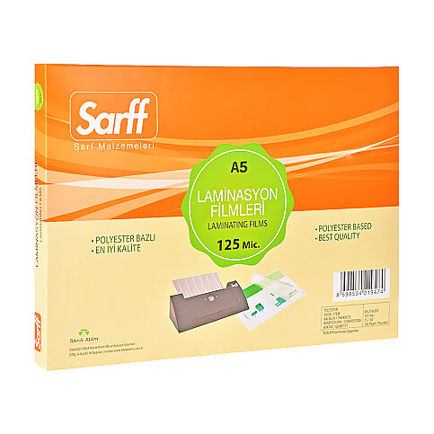SARFF LAMİNASYON FİLMİ A5 125mic 100LÜ (15309017) - 1