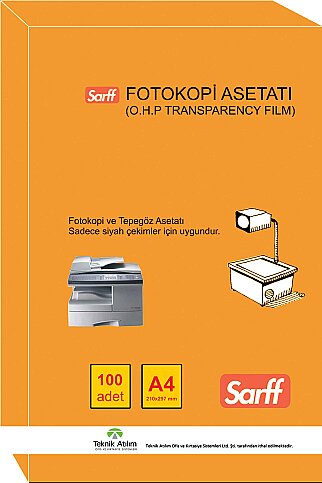 SARFF FOTOKOPİ ASETATI A4 100LÜ (15330089) - 1