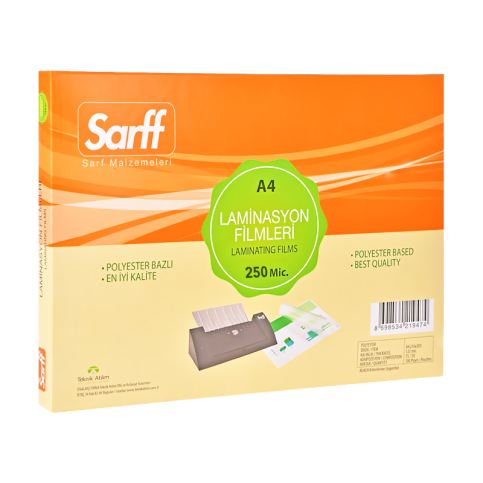 Sarff Mat Laminasyon Filmi A4 250mic 50li (15309055) - 1
