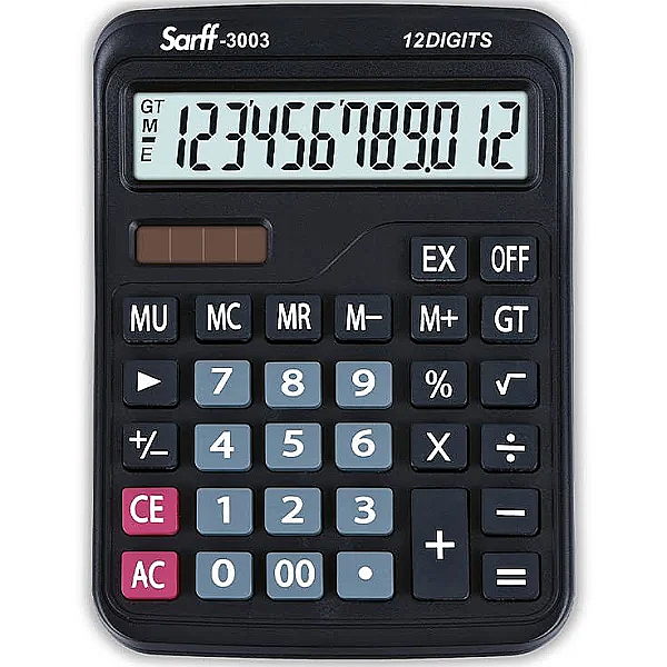 SARFF 3003 MASA ÜSTÜ HESAP MAKİNESİ 12 HANE (153 06 106) (15306106)