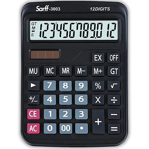 SARFF 3003 MASA ÜSTÜ HESAP MAKİNESİ 12 HANE (153 06 106) (15306106) - 1