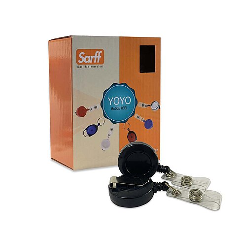 SARFF EKONOMİK YUVARLAK KANCALI YOYO SİYAH 25Lİ (15311046) - 1