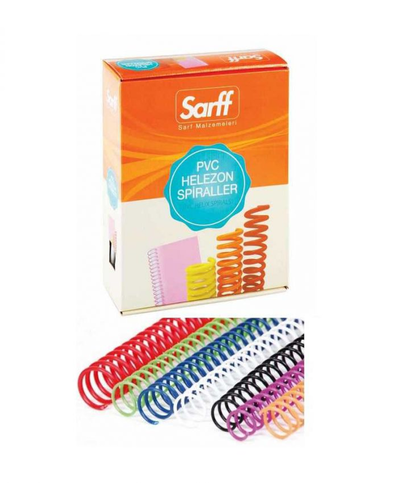 Sarff Helezon Plastik Spiral 4/1 8mm Şeffaf 200lü (15210007) - 2