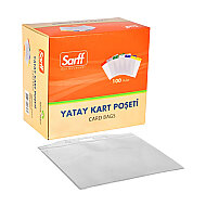 SARFF KART POŞETİ 11.5x16cm ŞEFFAF 100LÜ (15207031) - SARFF