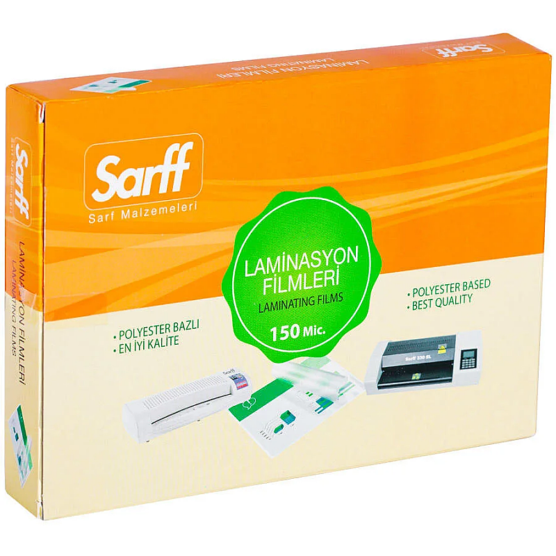 SARFF LAMİNASYON FİLMİ 85x115 150mic 100LÜ (15309026)