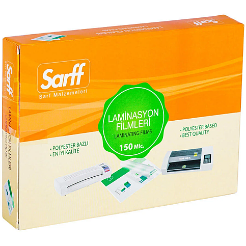 SARFF LAMİNASYON FİLMİ 85x115 150mic 100LÜ (15309026) - 1