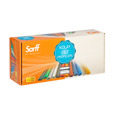 Sarff Oval Dosya Sırtlığı 10Mm Beyaz 100Lü (15203008) - 1