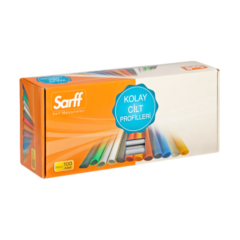 Sarff Oval Dosya Sırtlığı 10Mm Şeffaf 100Lü (15203012) - 1