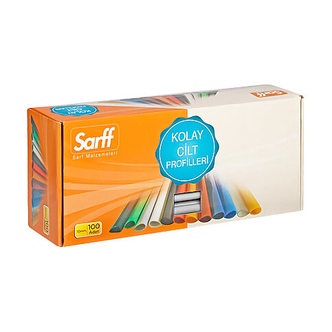 SARFF OVAL DOSYA SIRTLIĞI 10mm ŞEFFAF 100LÜ (15203012) - 1