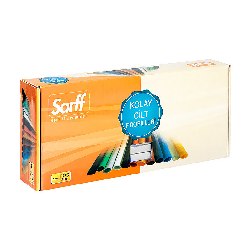 SARFF OVAL DOSYA SIRTLIĞI 6mm BEYAZ 100LÜ (15203002)