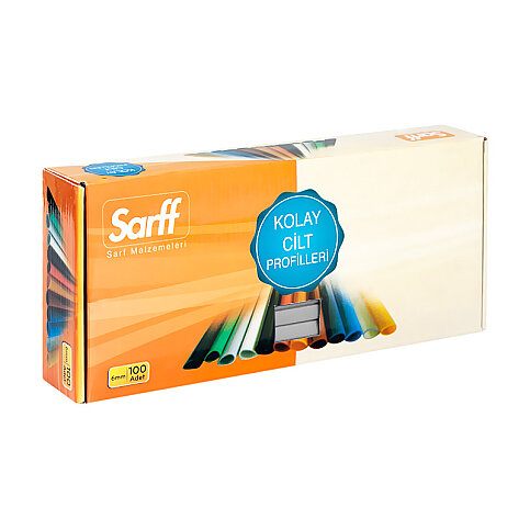 SARFF OVAL DOSYA SIRTLIĞI 6mm ŞEFFAF 100LÜ (15203006) - 1